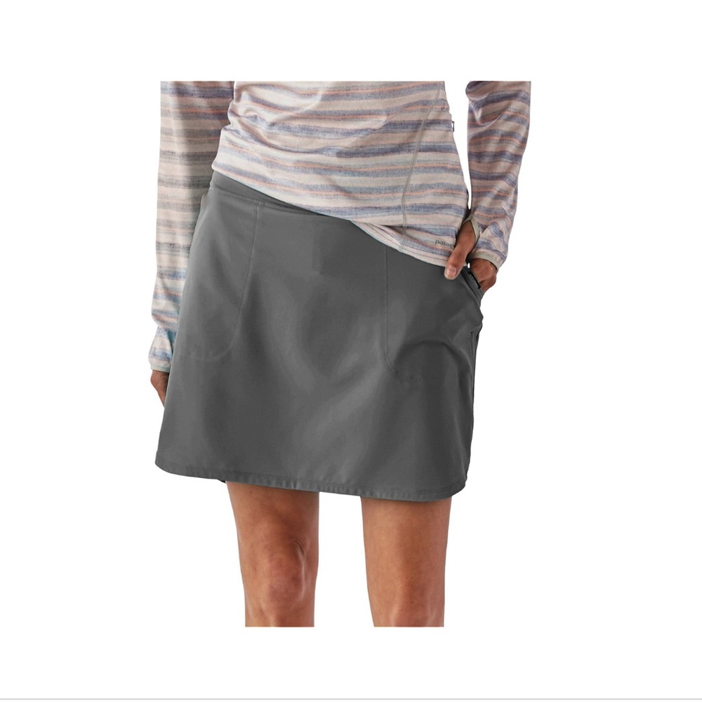 Patagonia Tech Fishing Skort Gray Extra Small Hiking Camping Outdoors